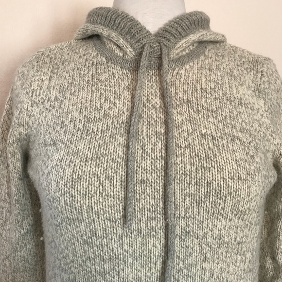 Gap Body Gray Wool Sweater Hoodie - Picture 2 of 6